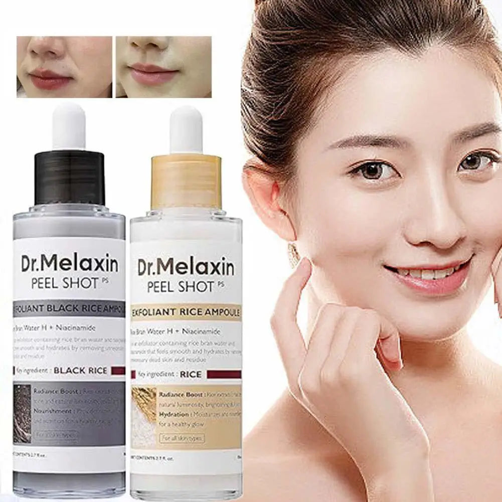 80ml Plant Rice Essence Brightens Moisturizes and Improves Dull Skin Tone Exfoliates and Pores