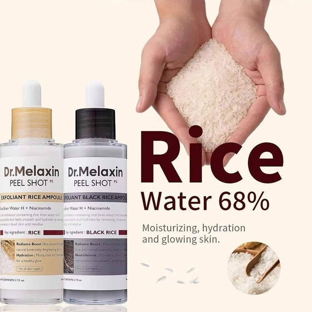 80ml Plant Rice Essence Brightens Moisturizes and Improves Dull Skin Tone Exfoliates and Pores