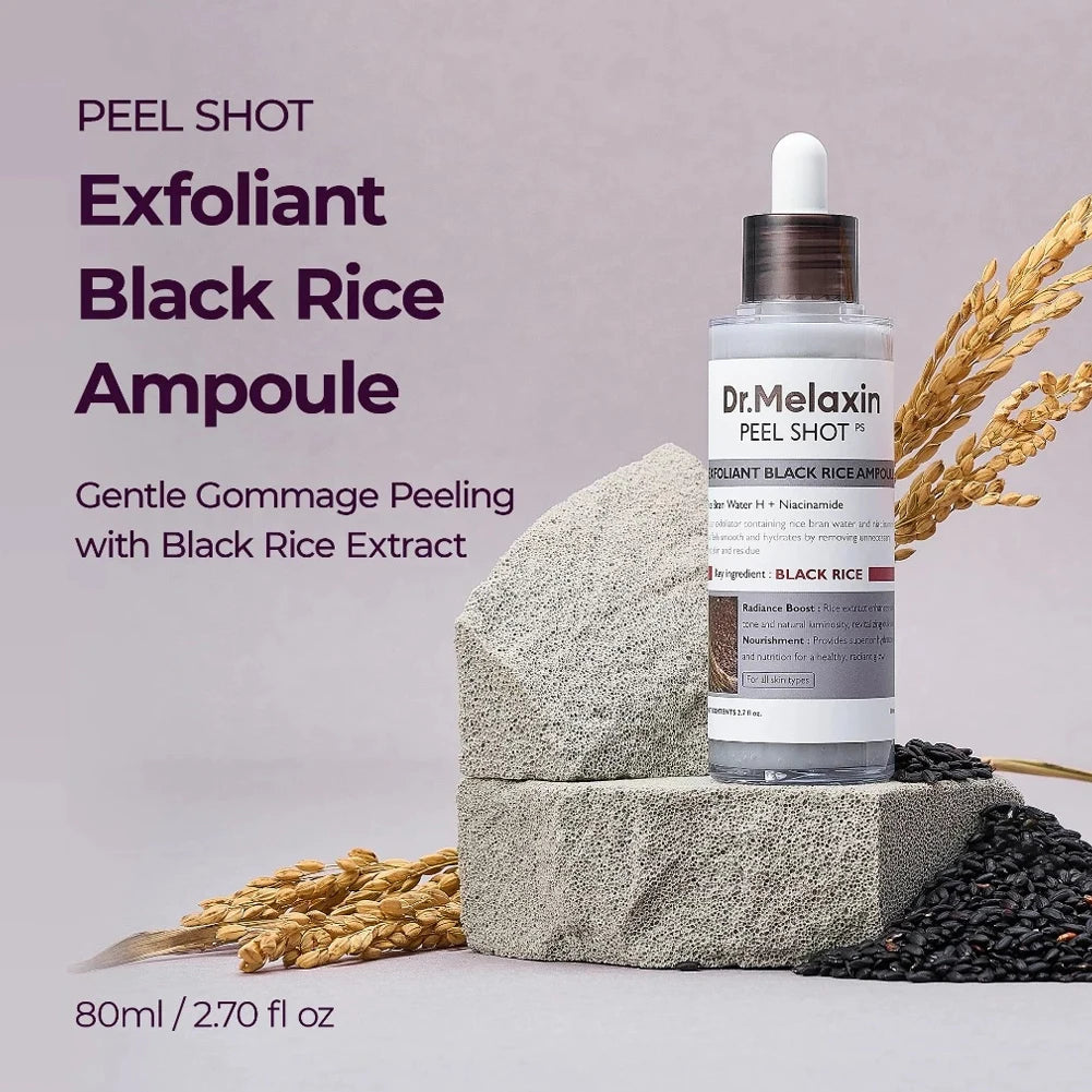 80ml Plant Rice Essence Brightens Moisturizes and Improves Dull Skin Tone Exfoliates and Pores