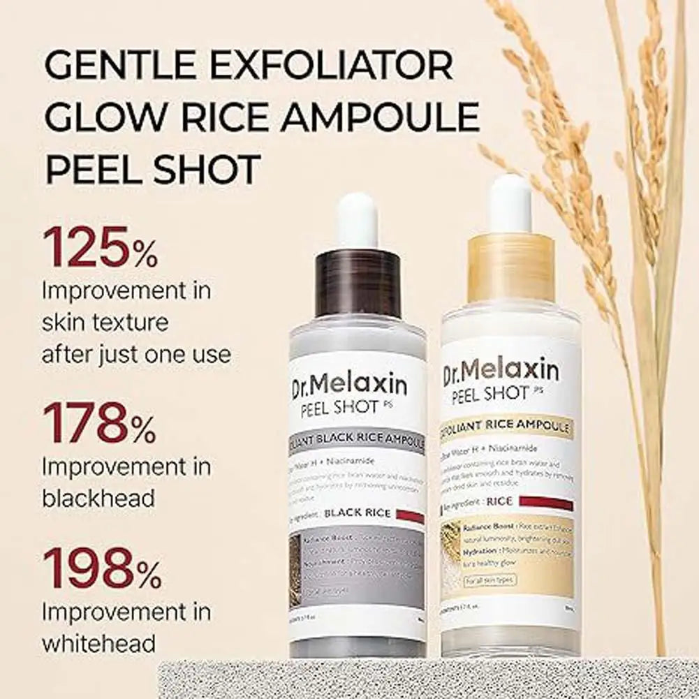 80ml Plant Rice Essence Brightens Moisturizes and Improves Dull Skin Tone Exfoliates and Pores