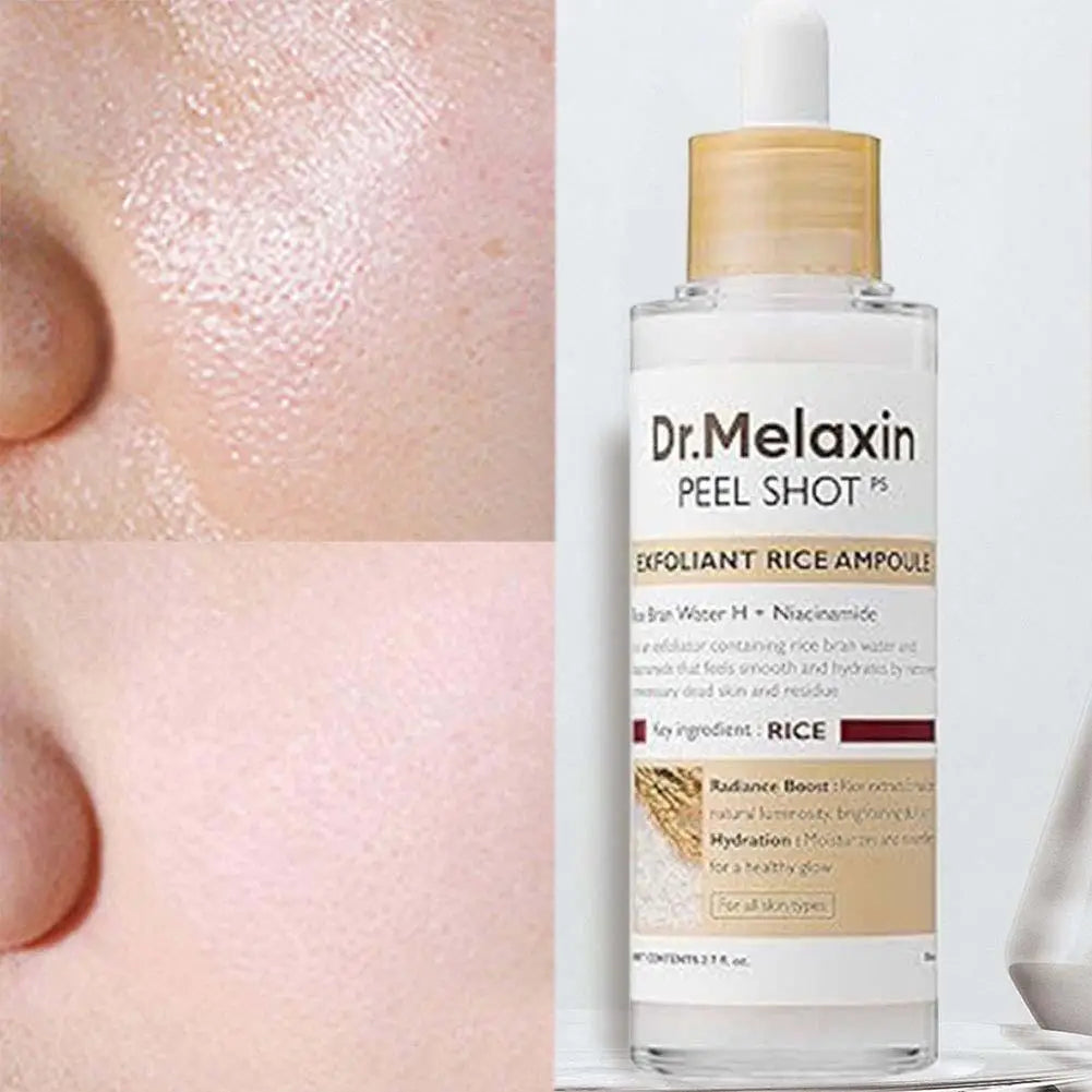 80ml Plant Rice Essence Brightens Moisturizes and Improves Dull Skin Tone Exfoliates and Pores