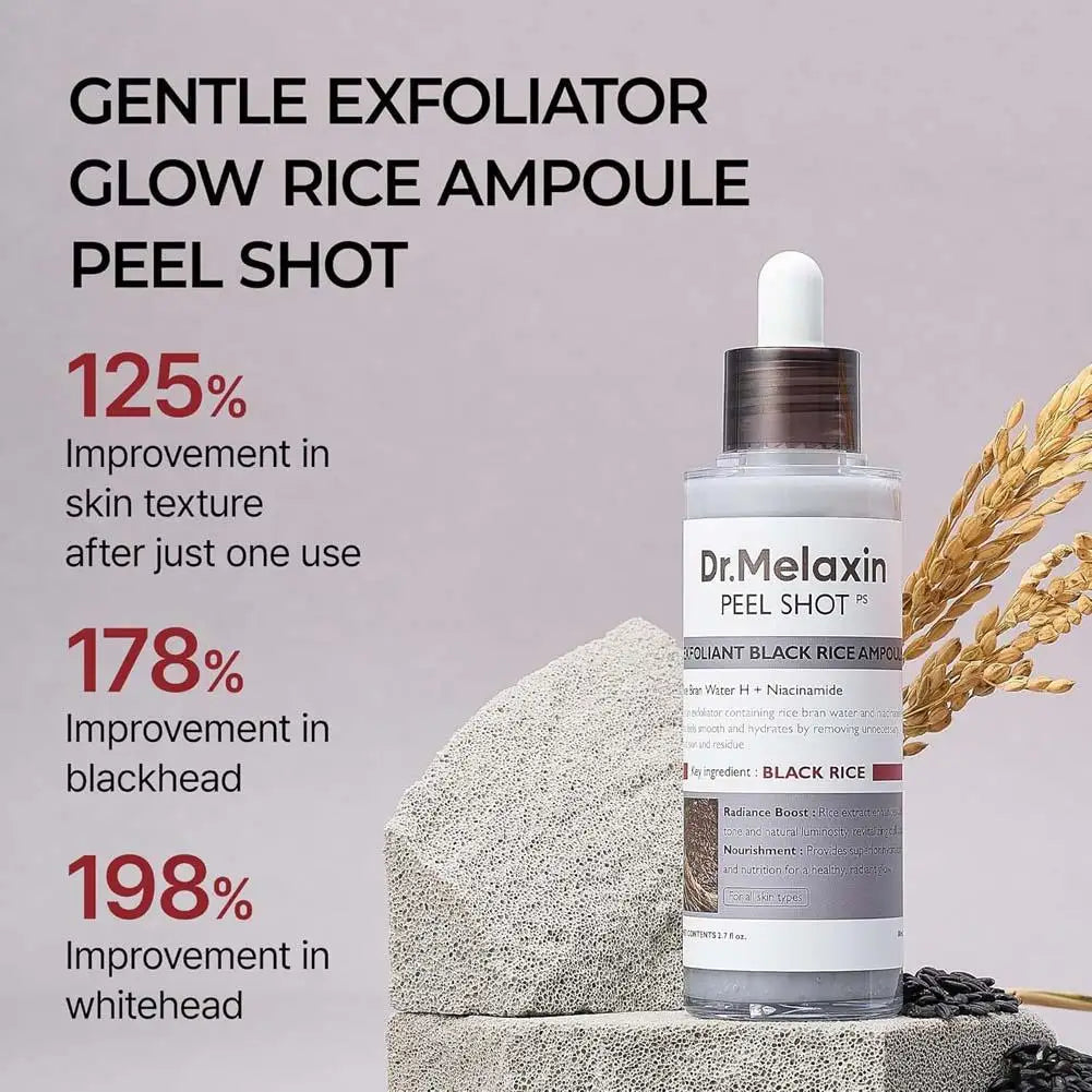 80ml Plant Rice Essence Brightens Moisturizes and Improves Dull Skin Tone Exfoliates and Pores