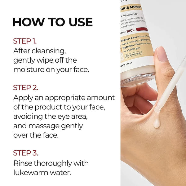 80ml Plant Rice Essence Brightens Moisturizes and Improves Dull Skin Tone  Exfoliates and Pores